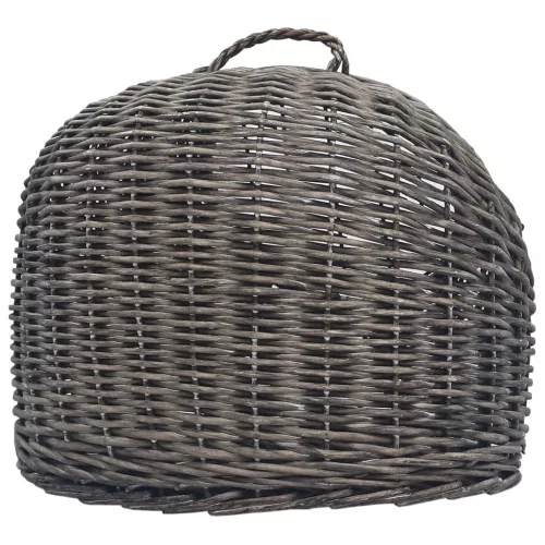  szürke természetes fűzfa macskaszállító kosár 60 x 45 x 45 cm