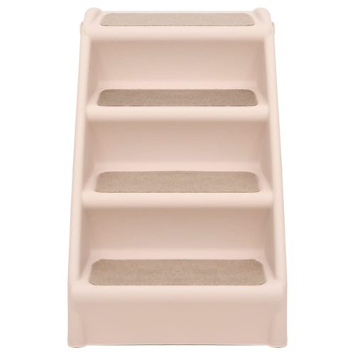  krémszínű összecsukható kutyalépcső 62 x 40 x 49,5 cm