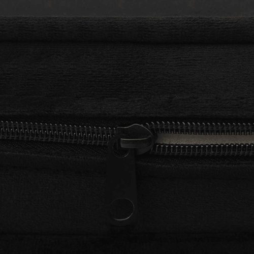  fekete plüss kutyakanapé 67 x 47 x 36 cm