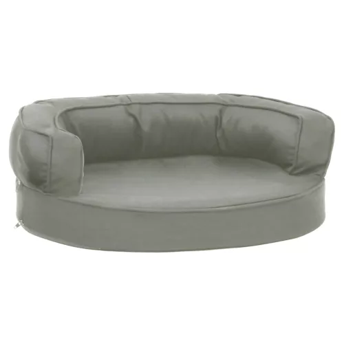  szürke ergonomikus vászonhatású kutyaágymatrac 60 x 42 cm