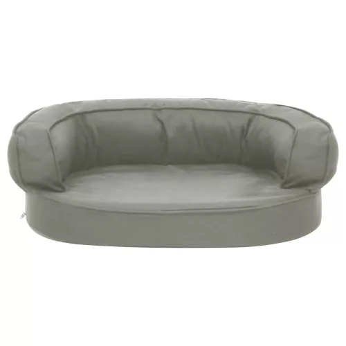  szürke ergonomikus vászonhatású kutyaágymatrac 60 x 42 cm
