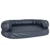  sötétkék ergonomikus műbőr kutyaágy 88 x 65 cm