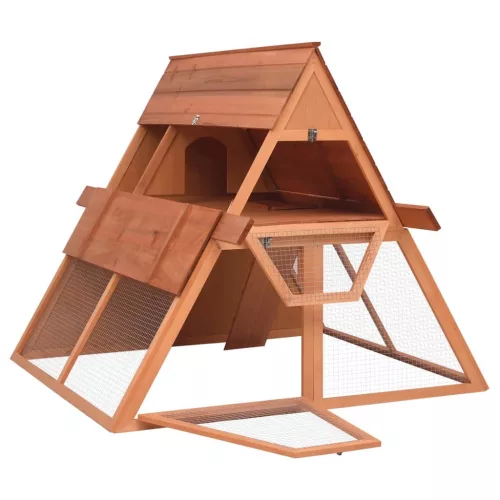  tömör fenyőfa nyúlketrec 152 x 127 x 109,5 cm