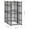  acél kültéri kutyakennel 1,84 m²