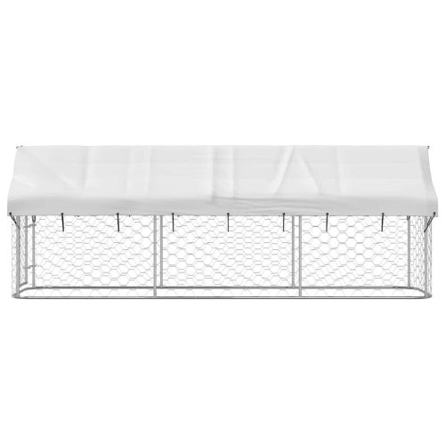  kültéri kutyakennel tetővel 400 x 100 x 150 cm