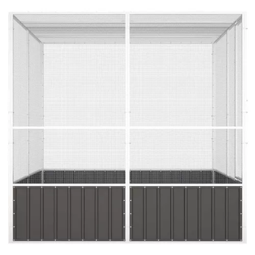  antracitszürke horganyzott acél madárketrec 213,5x217,5x211,5cm
