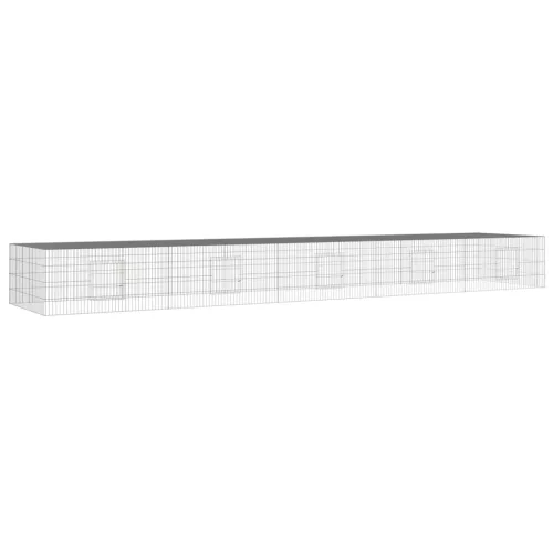  2 paneles horganyzott vas nyúlketrec 541x109x54 cm