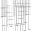  2 paneles horganyzott vas nyúlketrec 541x109x54 cm