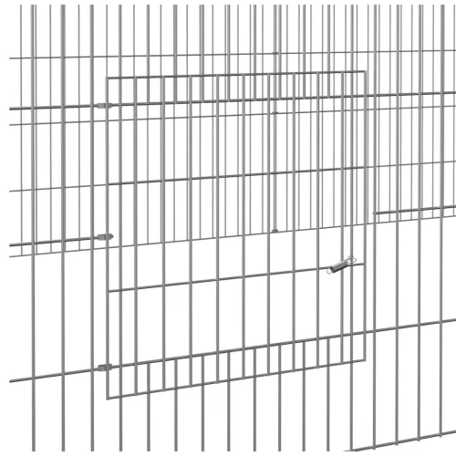  2 paneles horganyzott vas nyúlketrec 541x109x54 cm