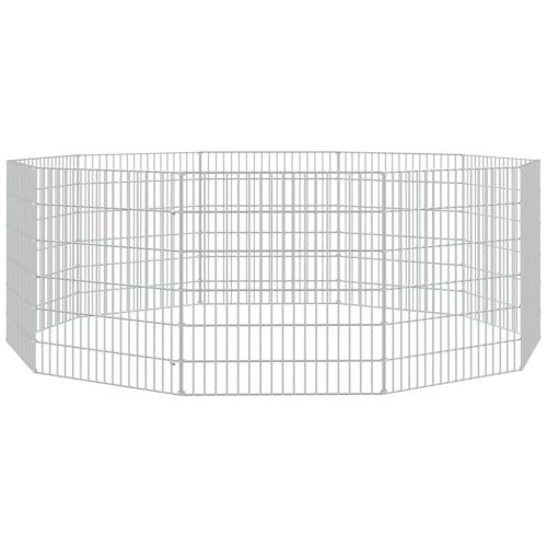  10 paneles horganyzott vas szabadon álló állatketrec 54 x 60 cm