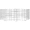  10 paneles horganyzott vas szabadon álló állatketrec 54 x 60 cm