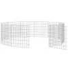  12 paneles horganyzott vas szabadon álló állatketrec 54 x 60 cm