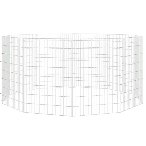  10 paneles horganyzott vas szabadon álló állatketrec 54 x 80 cm