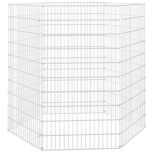  6 paneles horganyzott vas szabadon álló állatketrec 54 x 100 cm