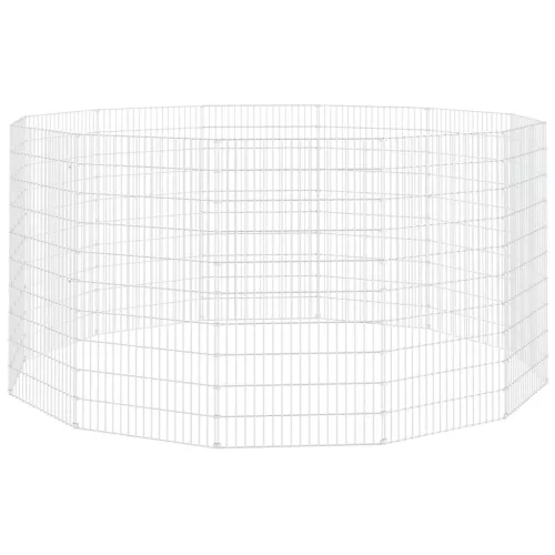  12 paneles horganyzott vas szabadon álló állatketrec 54x100 cm