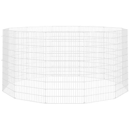  12 paneles horganyzott vas szabadon álló állatketrec 54x100 cm