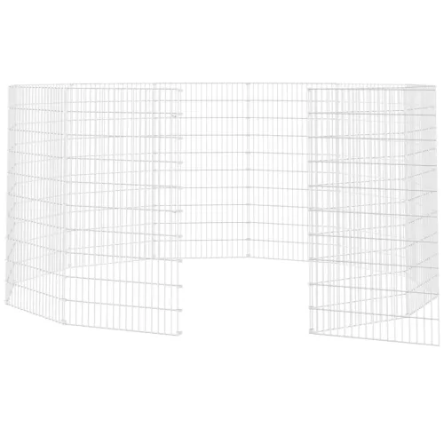 12 paneles horganyzott vas szabadon álló állatketrec 54x100 cm