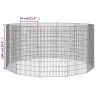  12 paneles horganyzott vas szabadon álló állatketrec 54x100 cm