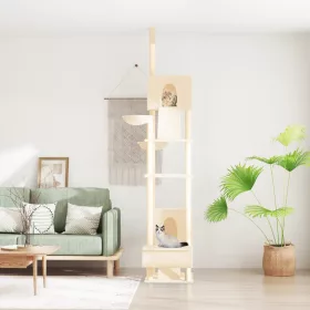  krémszínű plafonig érő kaparófa 277-303 cm