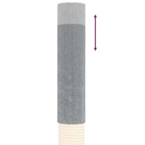  világosszürke plafonig érő kaparófa 277-303 cm