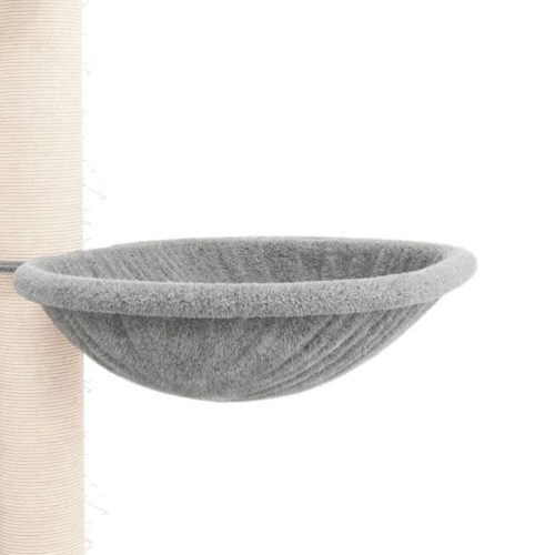  világosszürke plafonig érő kaparófa 258,5-284,5 cm