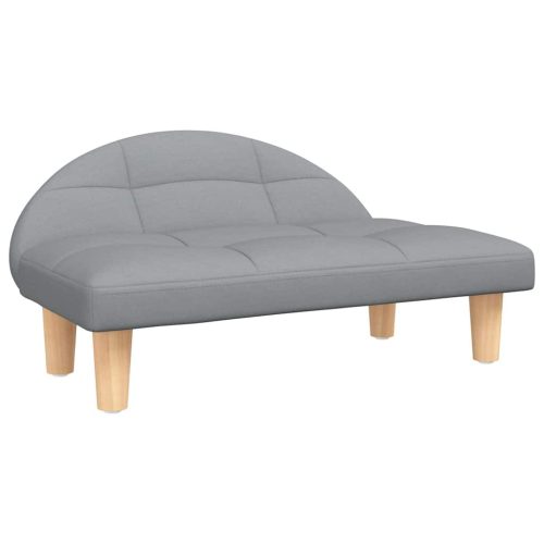  világosszürke szövet kutyaágy 70 x 52 x 30 cm