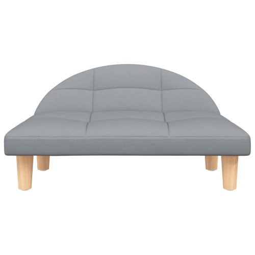  világosszürke szövet kutyaágy 70 x 52 x 30 cm