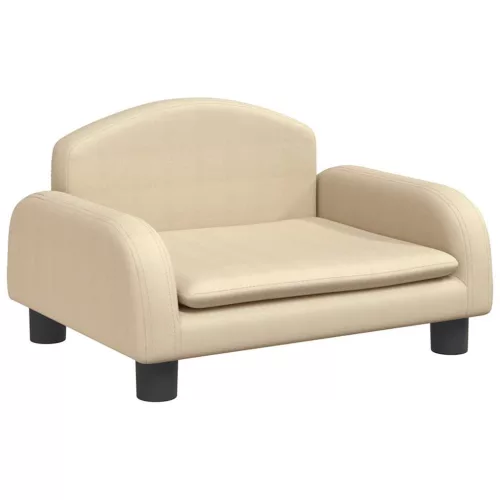  krémszínű szövet kutyaágy 50 x 40 x 30 cm