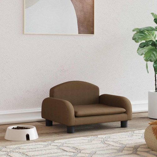  barna szövet kutyaágy 50 x 40 x 30 cm