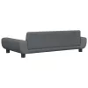  sötétszürke bársony kutyaágy 100 x 54 x 33 cm