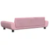  rózsaszín bársony kutyaágy 100 x 54 x 33 cm