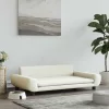  krémszínű bársony kutyaágy 100 x 54 x 33 cm