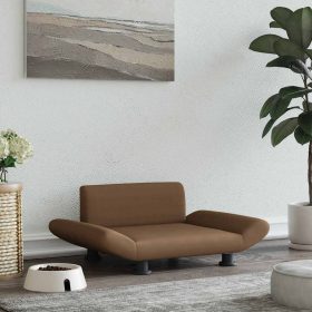  barna szövet kutyaágy 70 x 45 x 28 cm