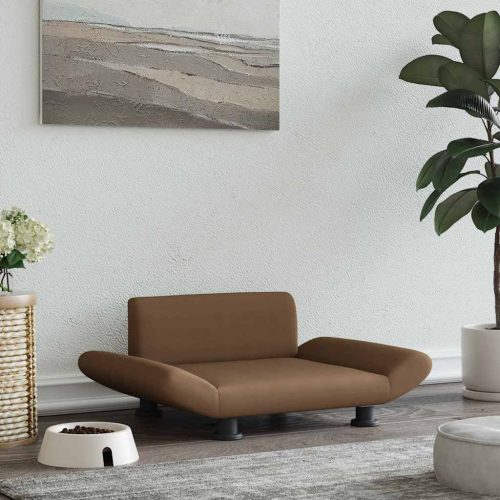  barna szövet kutyaágy 70 x 45 x 28 cm