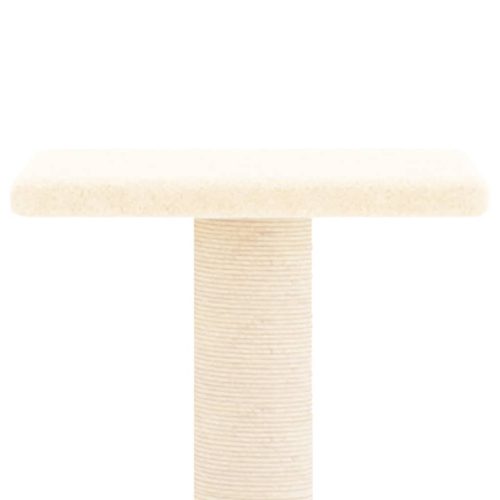  krémszínű macskabútor szizál kaparófákkal 73 cm