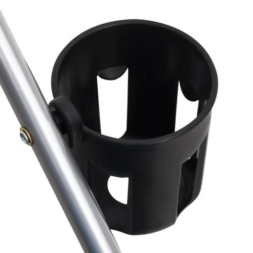  összecsukható szürke oxford szövet kutya babakocsi 76x50x100 cm