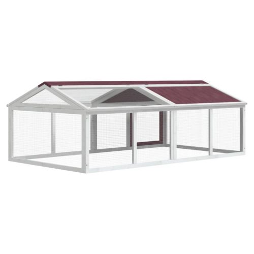  mokkabarna tömör fenyőfa futtatóketrec 200 x 112,5 x 74 cm