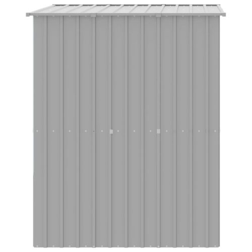  világosszürke horganyzott acél tetős kutyakennel 165x153x181 cm