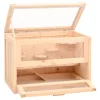  tömör fenyőfa hörcsögketrec 60x35,5x42 cm