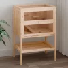  tömör fenyőfa hörcsögketrec 55x40x80 cm