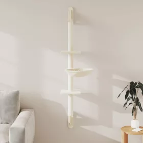  krémszínű falra szerelhető kaparófa 142,5 cm