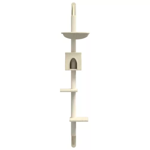  krémszínű falra szerelhető kaparófa 187 cm
