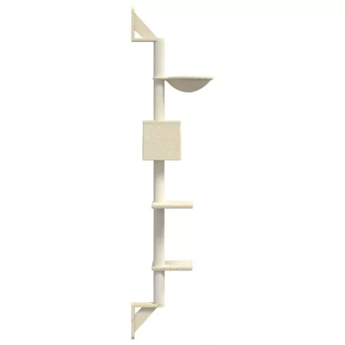  krémszínű falra szerelhető kaparófa 187 cm