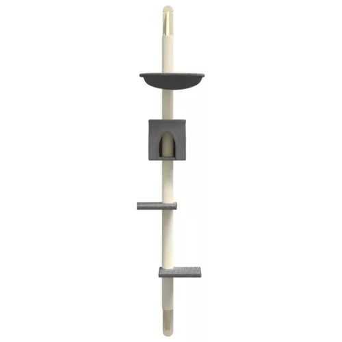  sötétszürke falra szerelhető kaparófa 187 cm