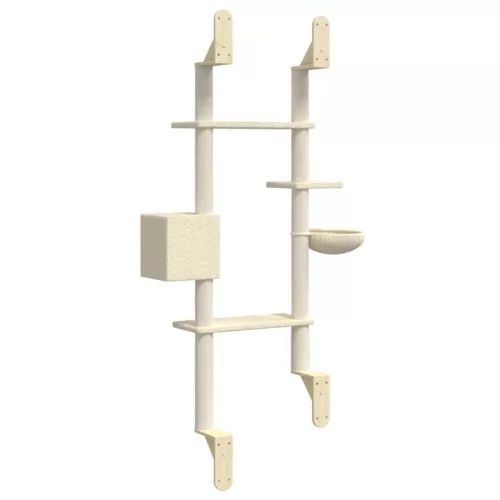  krémszínű falra szerelhető kaparófa 180 cm