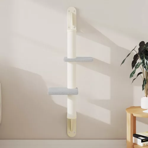  világosszürke falra szerelhető kaparófa 108 cm