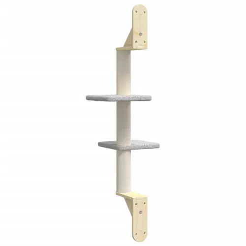  világosszürke falra szerelhető kaparófa 108 cm