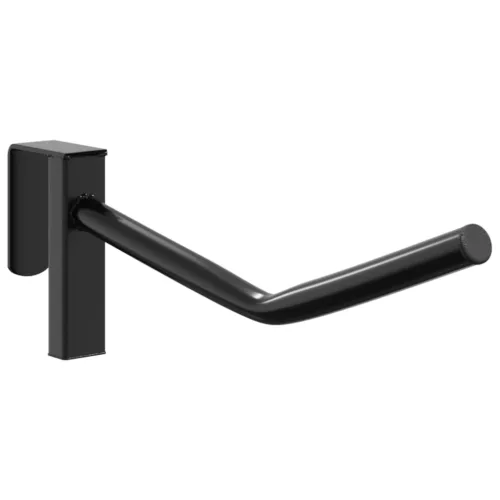  egykarú hordozható fekete vas nyeregtartó kantárhoroggal