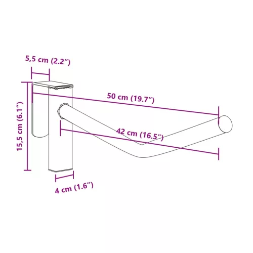  egykarú hordozható fekete vas nyeregtartó kantárhoroggal