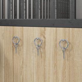  3 db ezüstszínű acél vonószem fűzőcsavarral